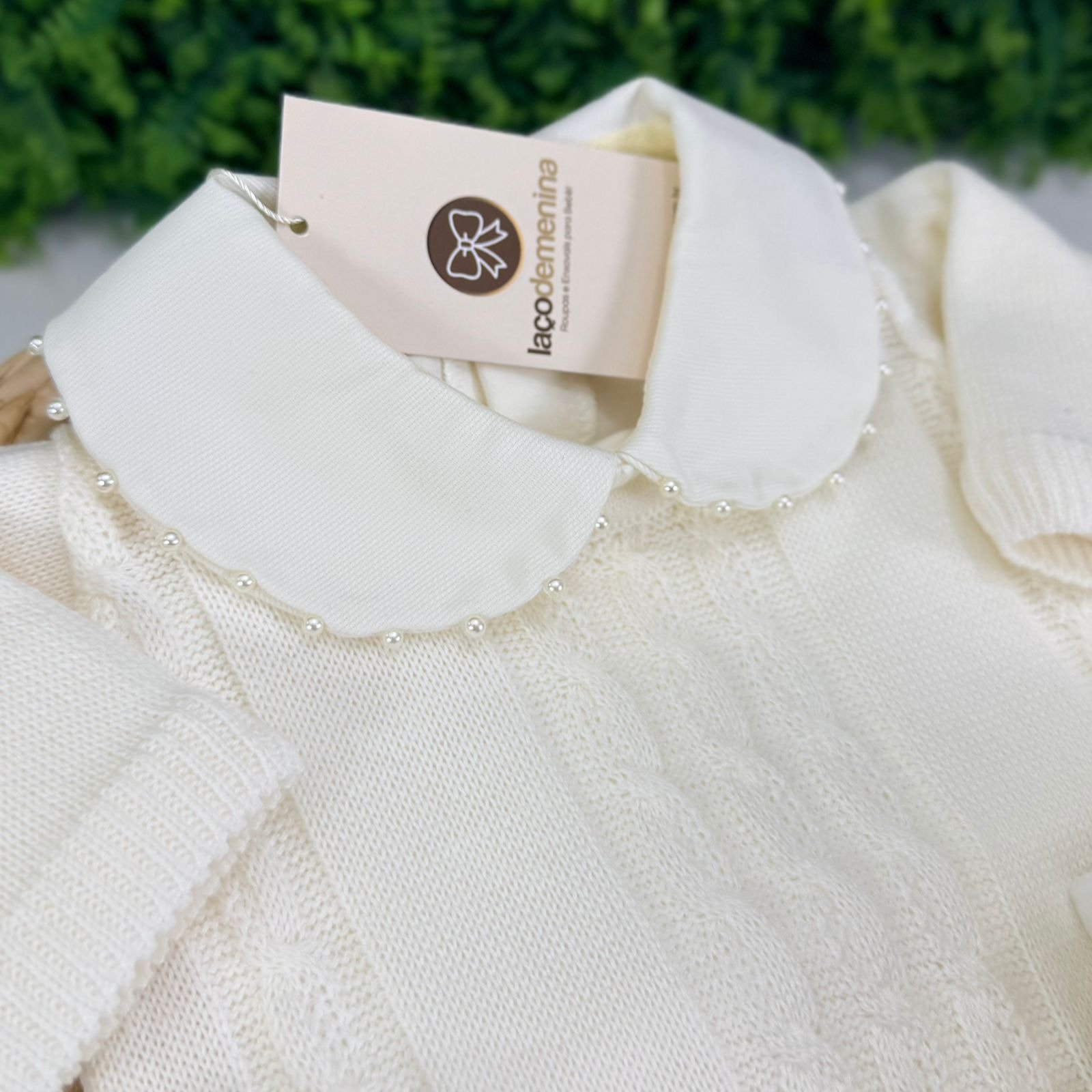 Saída Maternidade Beatriz Off-White sem Manta - Imagem 2