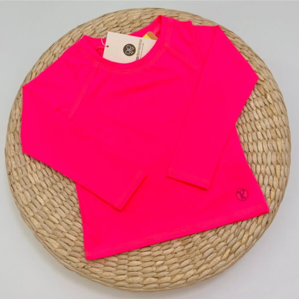Camisa Infantil Rosa Pink com Proteção UV — imagem 1