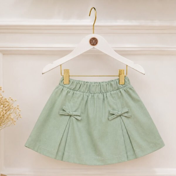 Short-saia Anjos Baby® Linho Verde — imagem 1