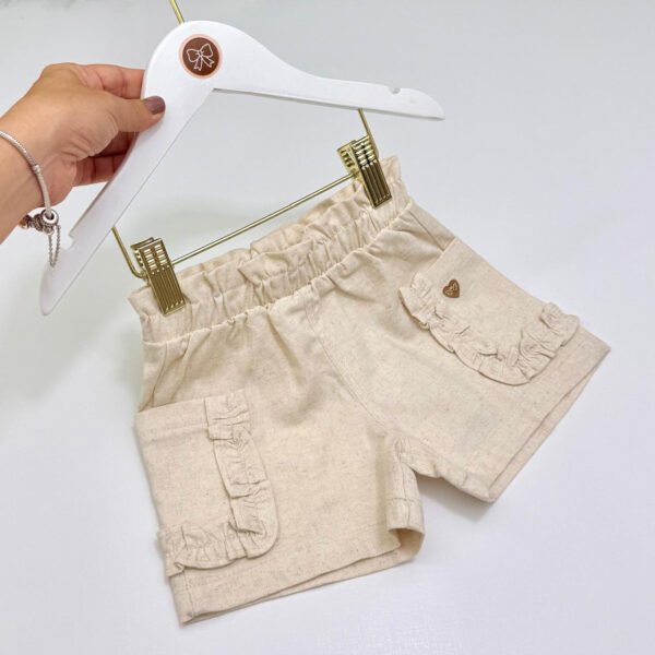 Shortinho Anjos Baby® Linho Cru — imagem 2