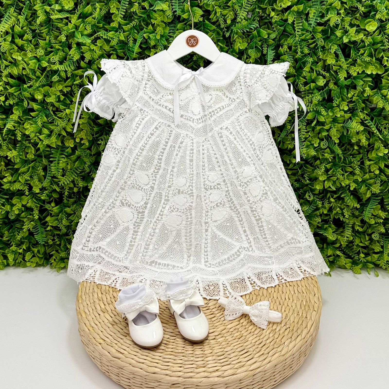 Vestido Mila Renda Renascença Branco