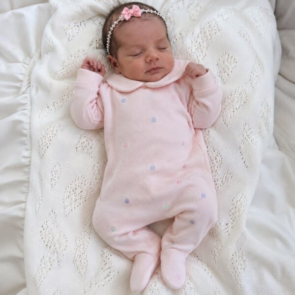 MacacãoTricotil Rosa Poá Kidstar® — imagem 1