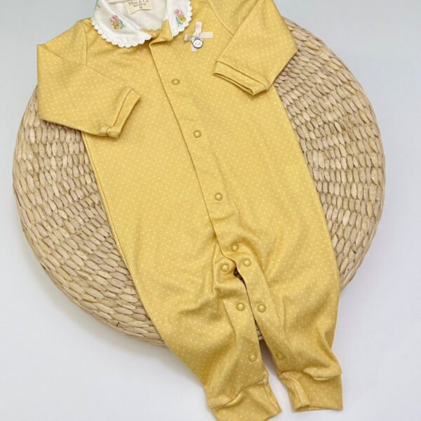 Macacão Mini & CO® Amarelo Poá — imagem 1