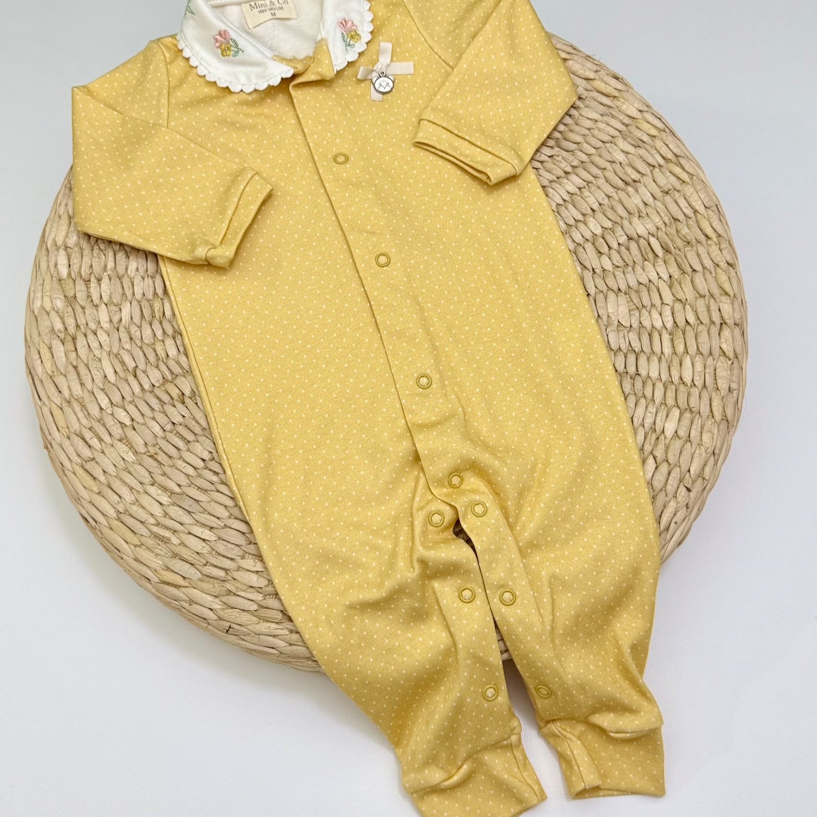 Macacão Mini & CO® Amarelo Poá