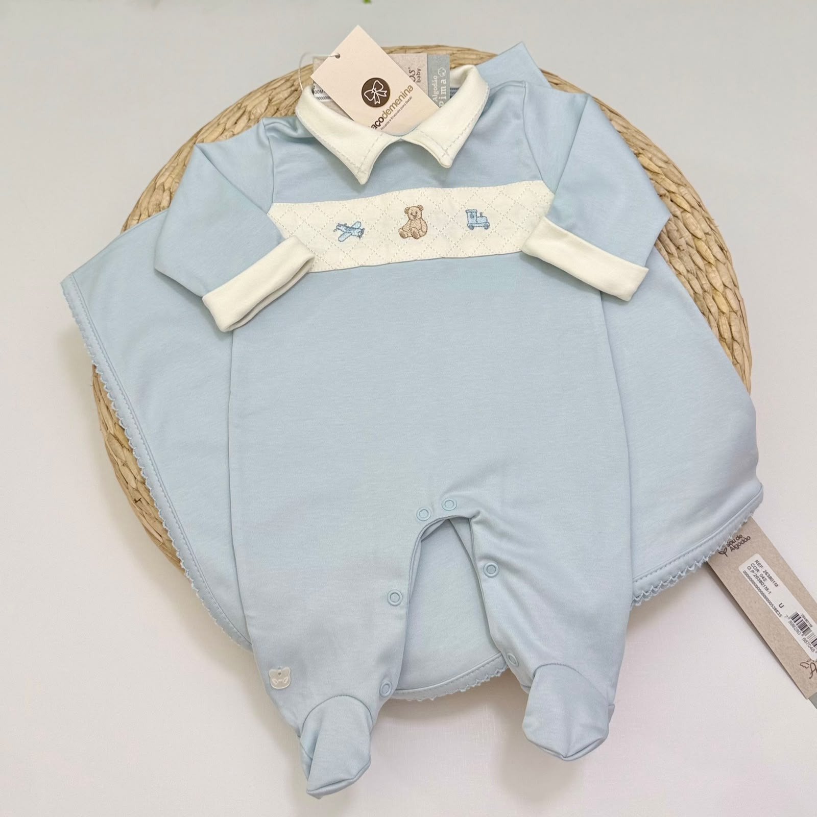Saída Maternidade Lucas Azul