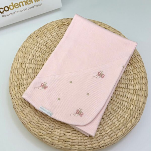 Saída Maternidade Tricotil Rosa Kidstar® Borboletas — imagem 3