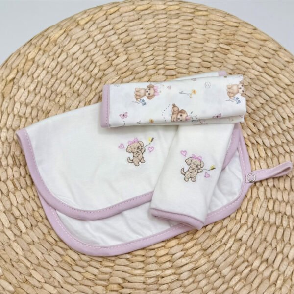 Kit Fraldas de Boca Anjos Baby® Cachorrinhas — imagem 2