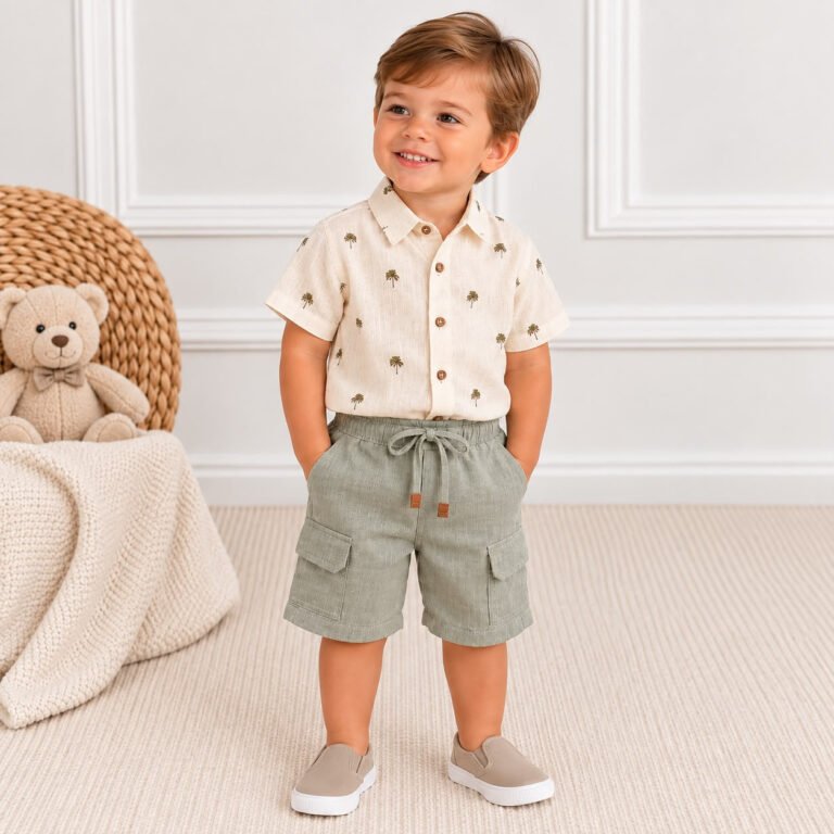 Conjunto Infantil Masculino Tropical