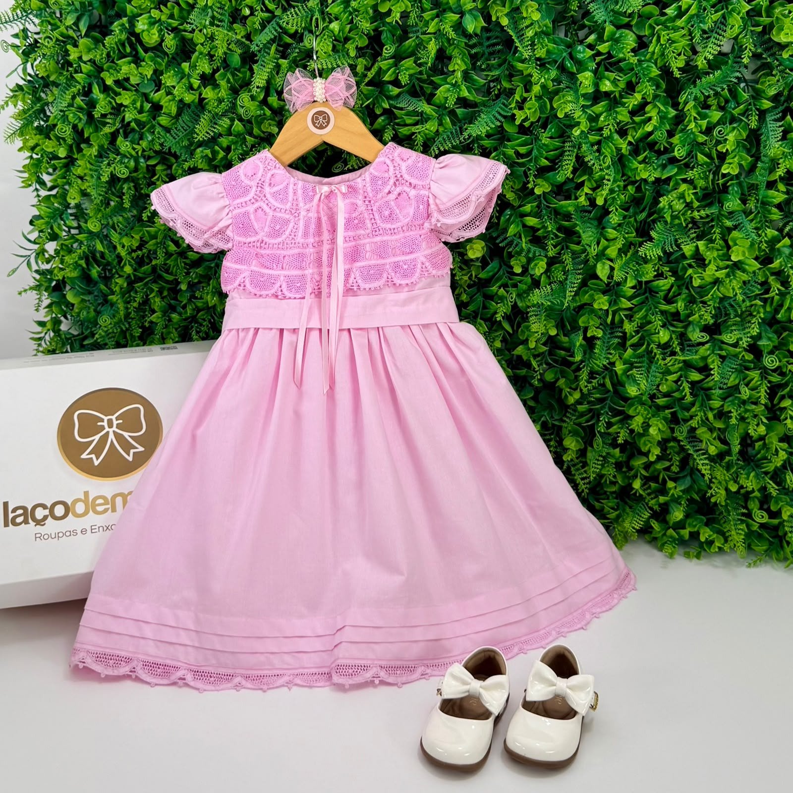 Vestido  Barrinha Rosa Claro