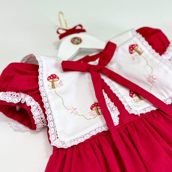 Vestido Infantil Festa Cogumelos - Encomenda — imagem 2
