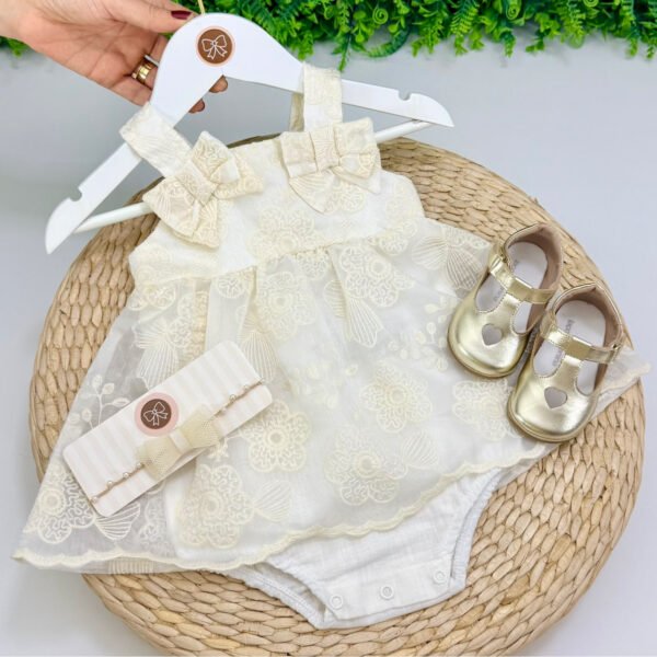 Vestido Body Infantil Yasmin Off-White — imagem 2