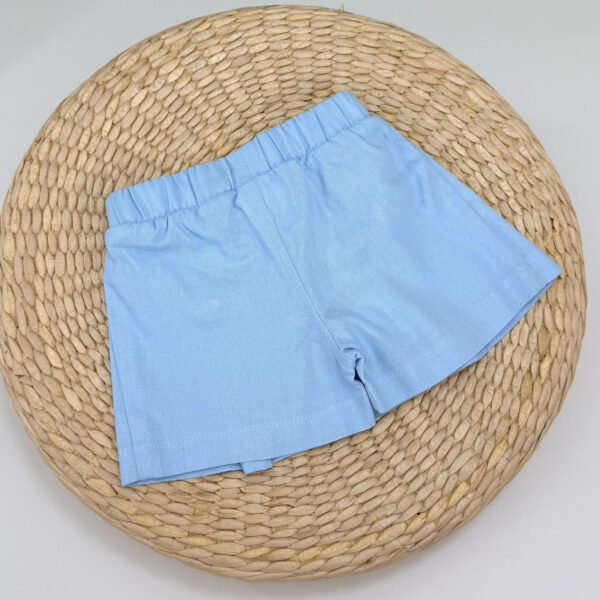 Short-saia Anjos Baby® Linho Azul — imagem 2