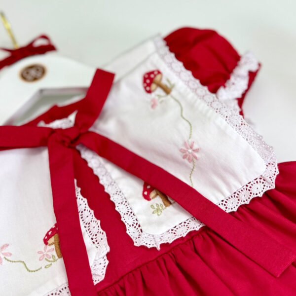 Vestido Infantil Festa Cogumelos - Encomenda — imagem 3