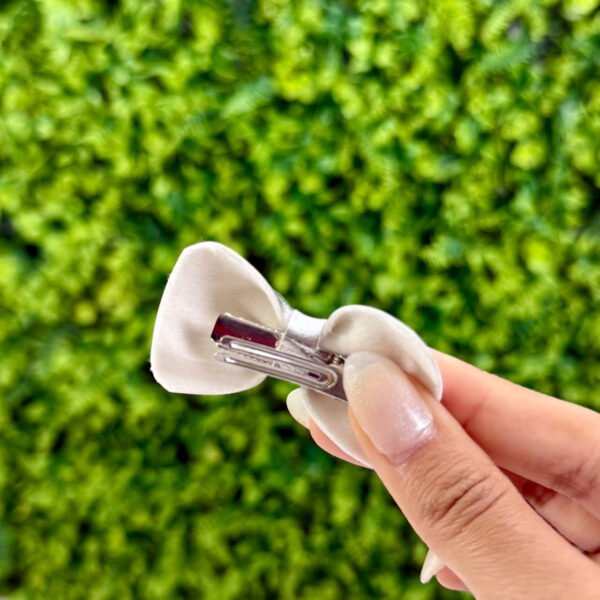Kit Laços de Cabelo Infantil Prateado — imagem 2