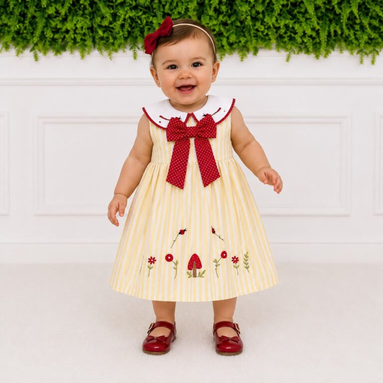 Vestido Giulia Listrado Amarelo