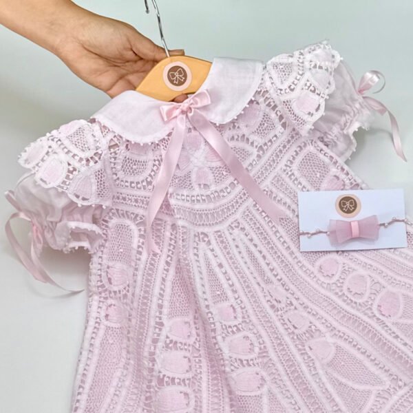 Vestido Infantill Mila Rosa em Renascença Rosa — imagem 2