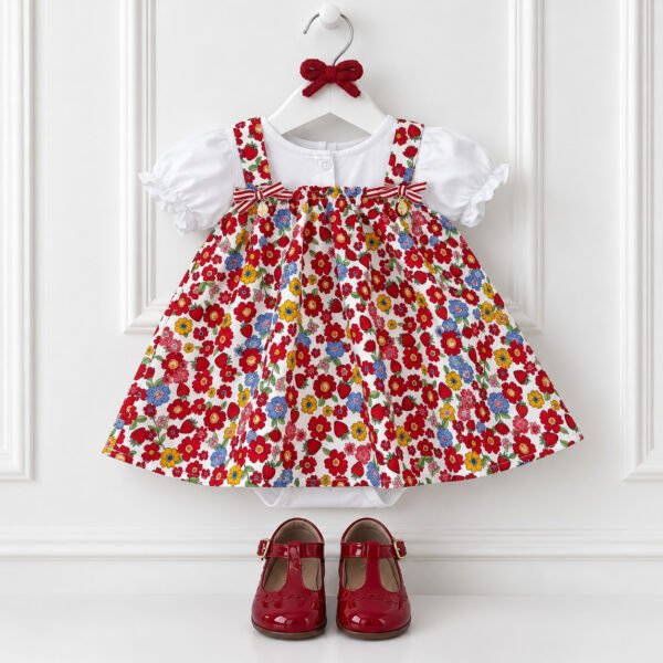 Vestido Body Infantil Flores e Laços — imagem 2